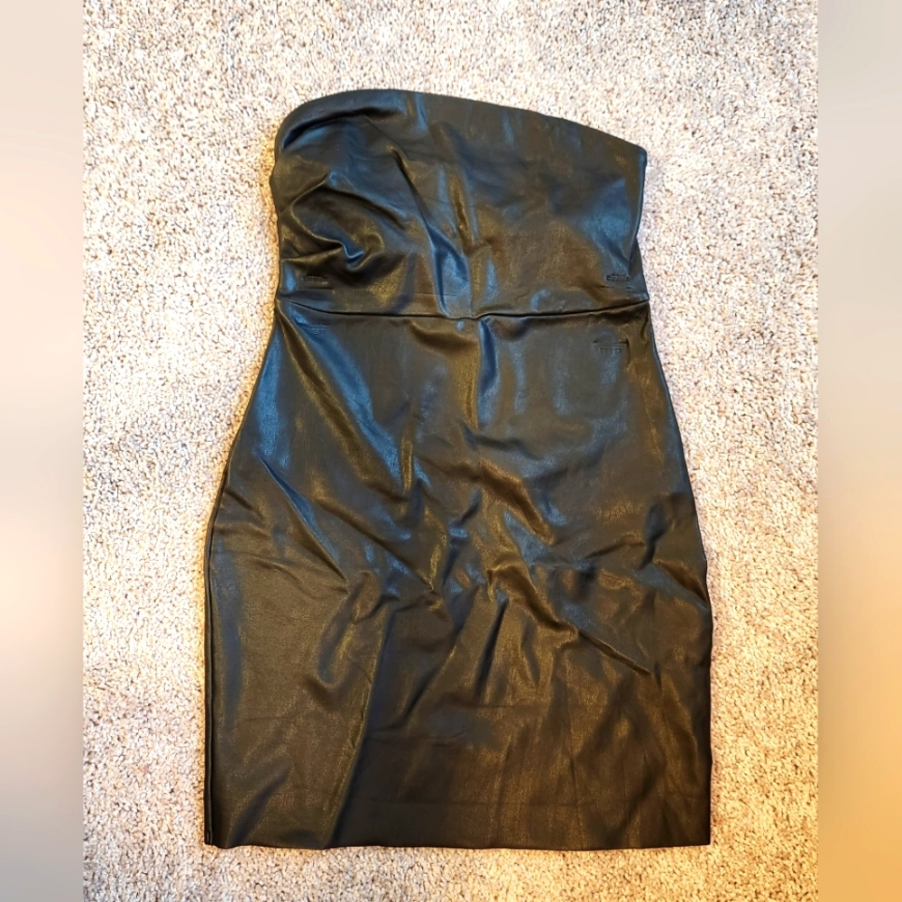 Free People Faux Leather Dress